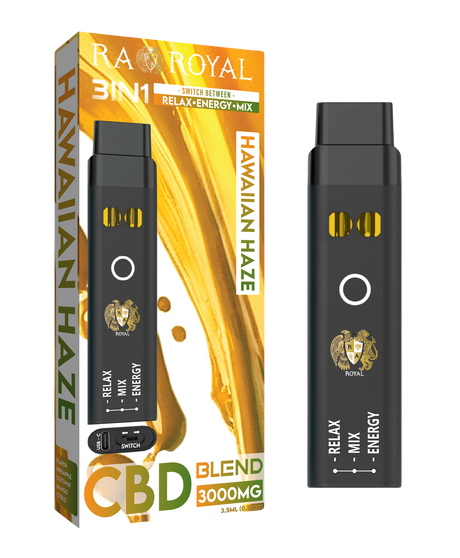 CBD+ Three-in-One Disposable Vape: Hawaiian Haze (2500 MG)