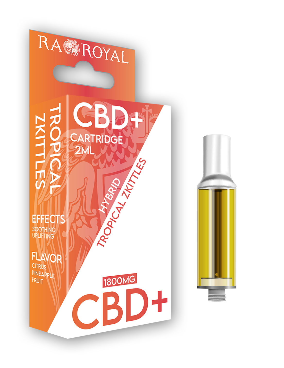 CBD+ Vape Cartridge (2ML): Tropical Zkittles Hybrid (1800MG)