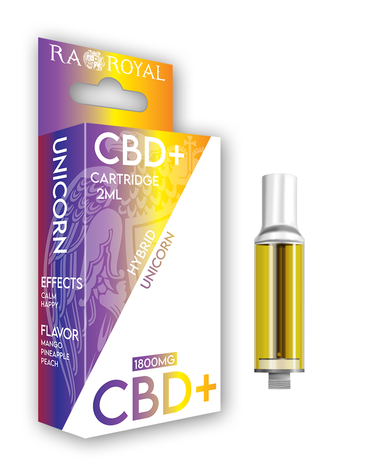 CBD+ Vape Cartridge (2ML): Unicorn Hybrid (1800MG)