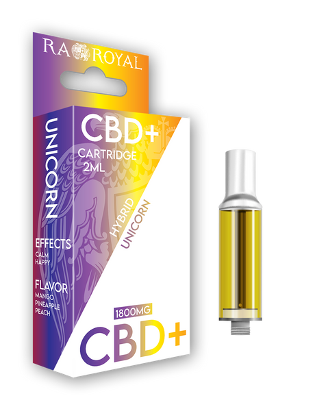 CBD+ Vape Cartridge (2ML): Unicorn Hybrid (1800MG)
