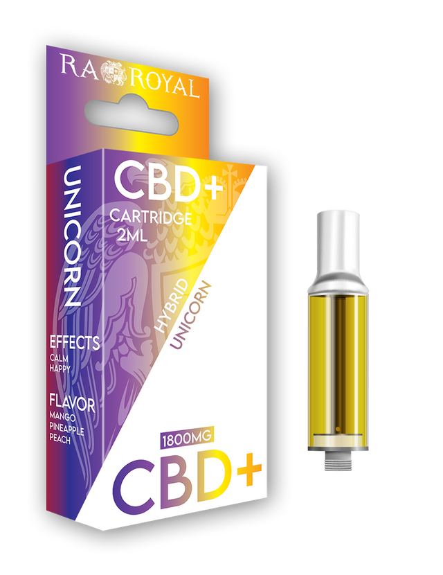 CBD+ Vape Cartridge (2ML): Unicorn Hybrid (1800MG)
