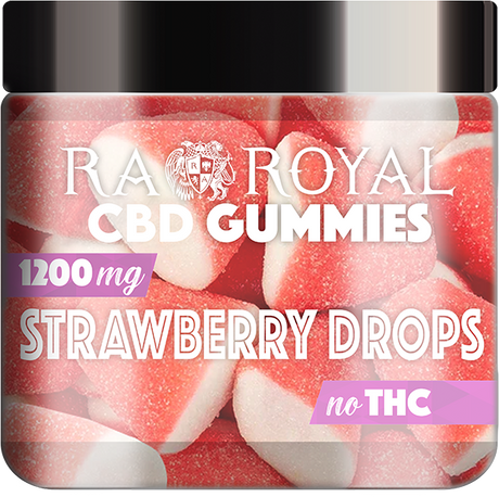 R.A. Royal Gummies CBD Strawberry Drop Gummy Jar (1200 MG)