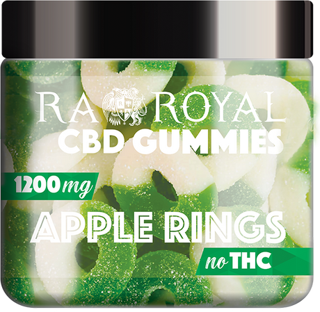 R.A. Royal Gummies CBD Apple Ring Gummy Jar (1200 MG)