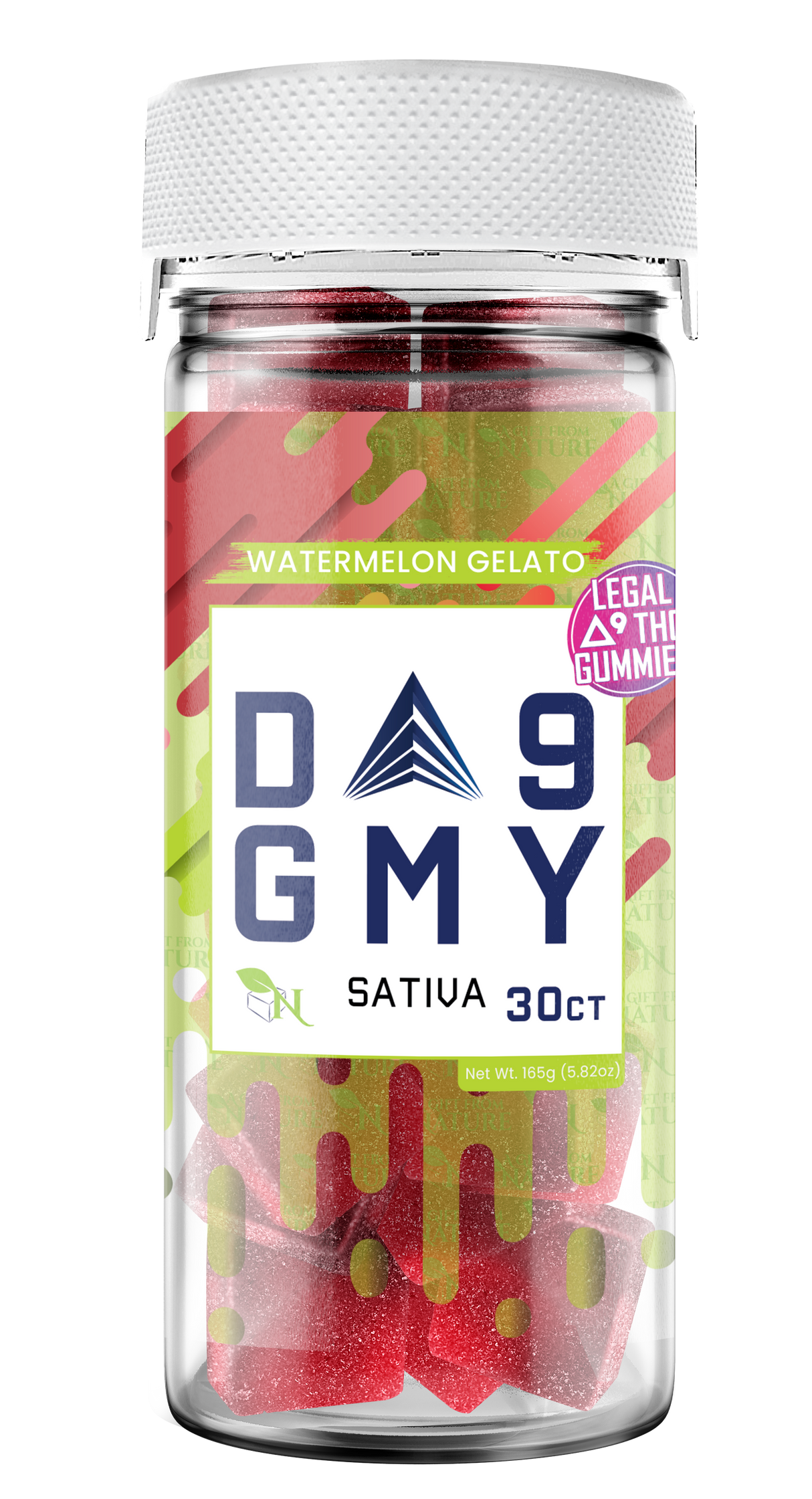 A Gift From Nature Delta 9 Sativa Gummy: Watermelon Gelato