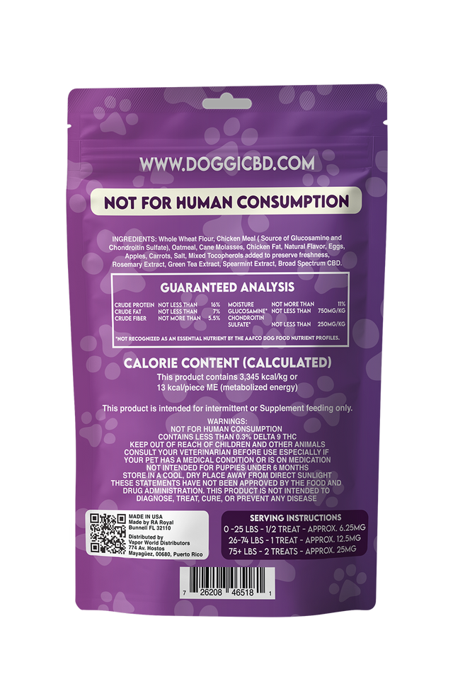Doggi CBD 500MG Dog Treats: Mobility Mix