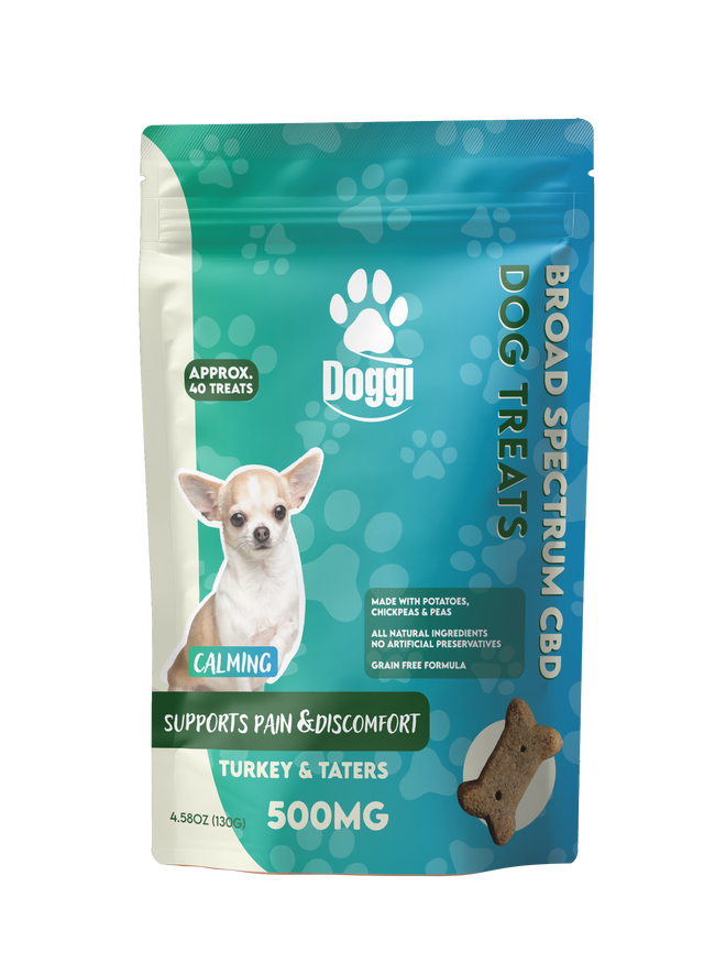 Doggi CBD 500MG Dog Treats: Turkey & Taters