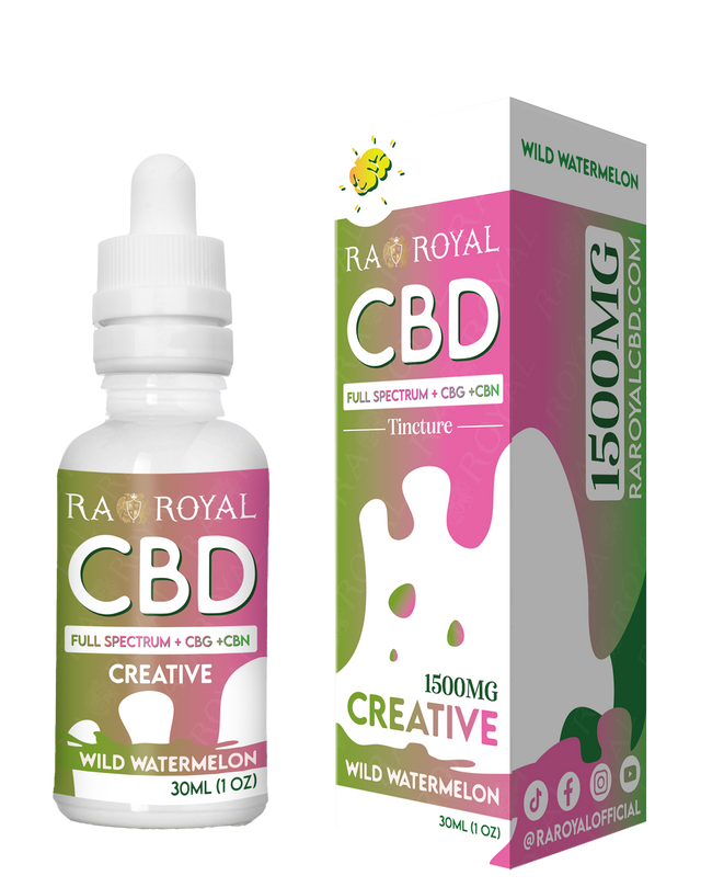 CBD Blend 1500MG Tincture: Wild Watermelon (Creative)