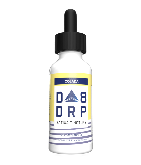 Colada Delta 8 Sativa Tincture Bottle