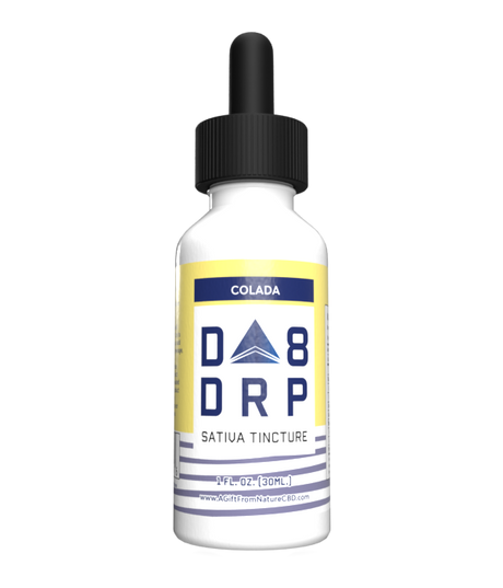 Colada Delta 8 Sativa Tincture Bottle