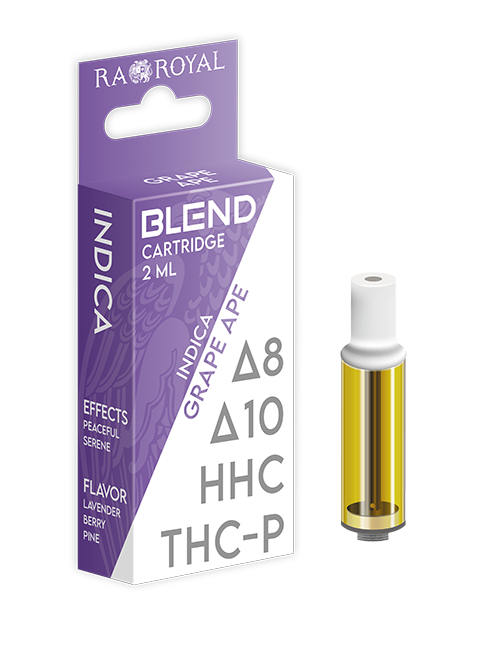 Blend Vape Cartridge (2 ML): Grape Ape Indica (1800 MG)