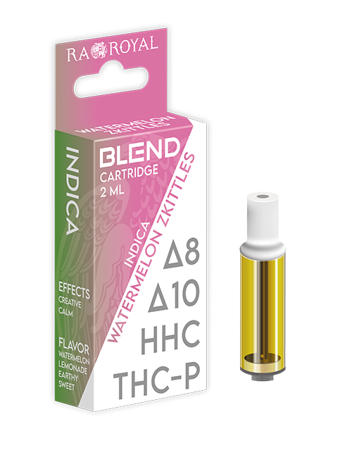 Blend Vape Cartridge (2 ML): Watermelon Zkittles Indica (1800 MG)