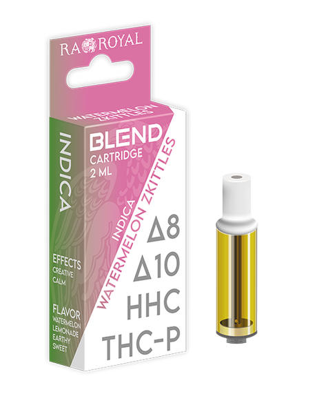 Blend Vape Cartridge (2 ML): Watermelon Zkittles Indica (1800 MG)