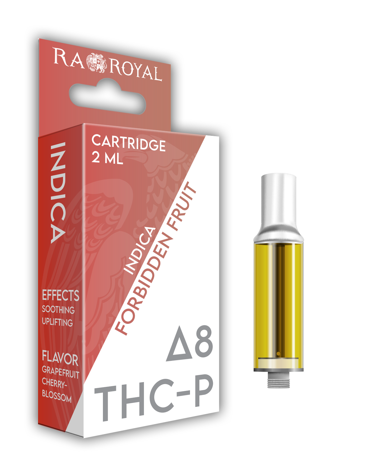 Delta-8 + THC-P Vape Cartridge (2 ML): Forbidden Fruit Indica (1800 MG)