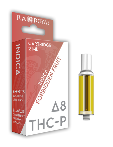 Delta-8 + THC-P Vape Cartridge (2 ML): Forbidden Fruit Indica (1800 MG)