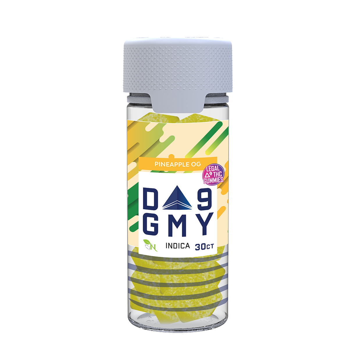 Pineapple OG Delta 9 Indica Gummy Jar