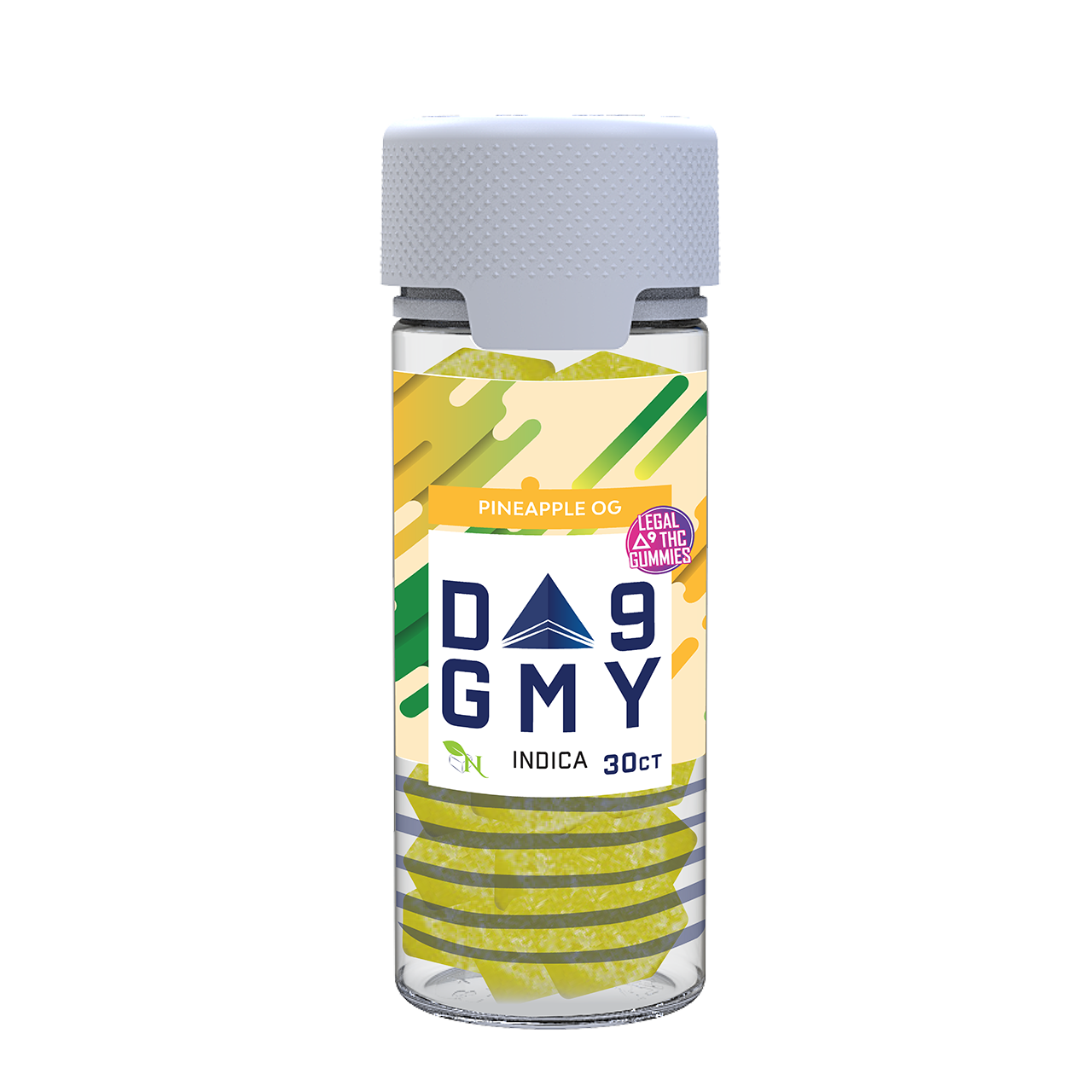 Pineapple OG Delta 9 Indica Gummy Jar