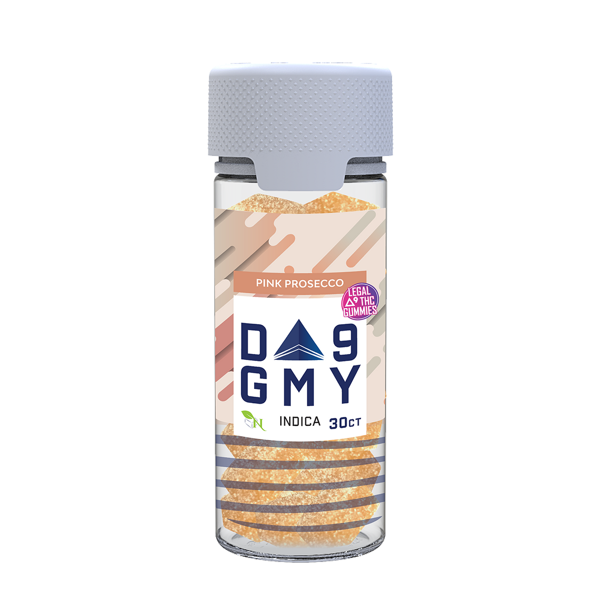 Pink Prosecco Delta 9 Indica Gummy Jar