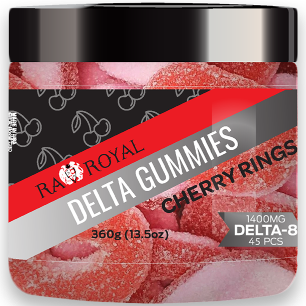 R.A. Royal Gummies: Delta-8 Cherry Rings (1400 MG)