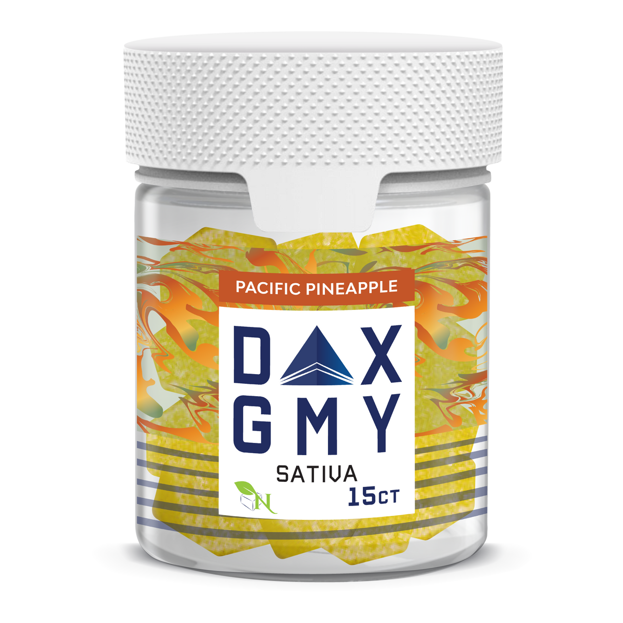 A Gift From Nature Delta-10 Sativa Gummy Jar: Pacific Pineapple