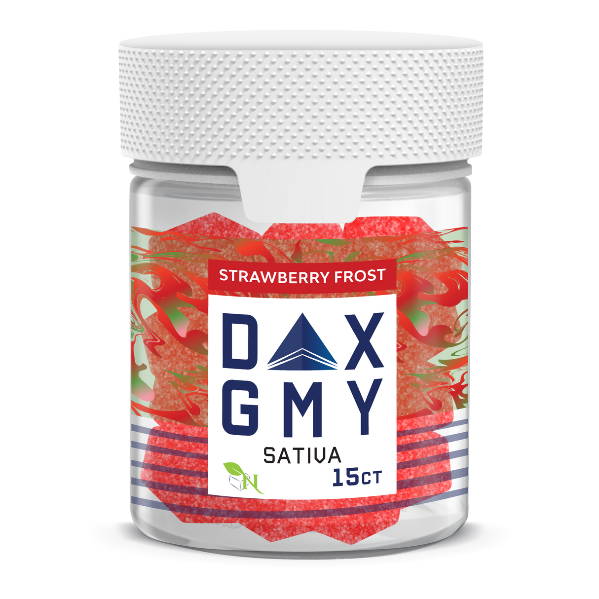 A Gift From Nature Delta-10 Sativa Gummy Jar: Strawberry Frost