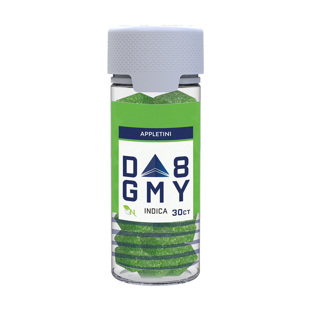 Appletini Delta 8 Indica Gummy Jar