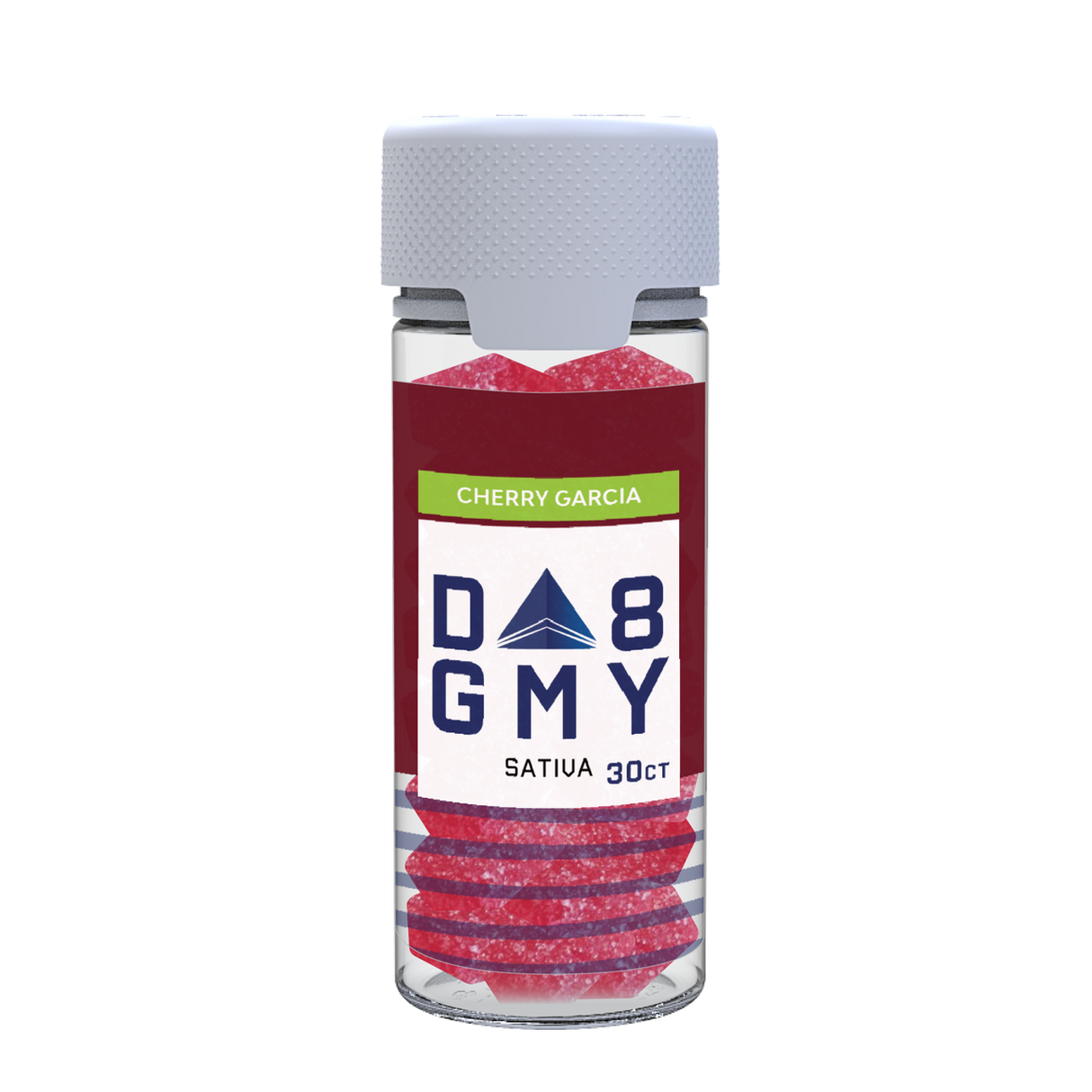 Cherry Garcia Delta 8 Sativa Gummy Jar
