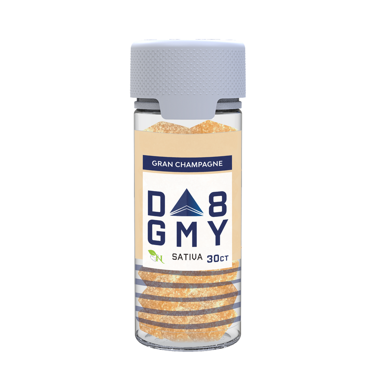 Gran Champagne Delta 8 Sativa Gummy Jar