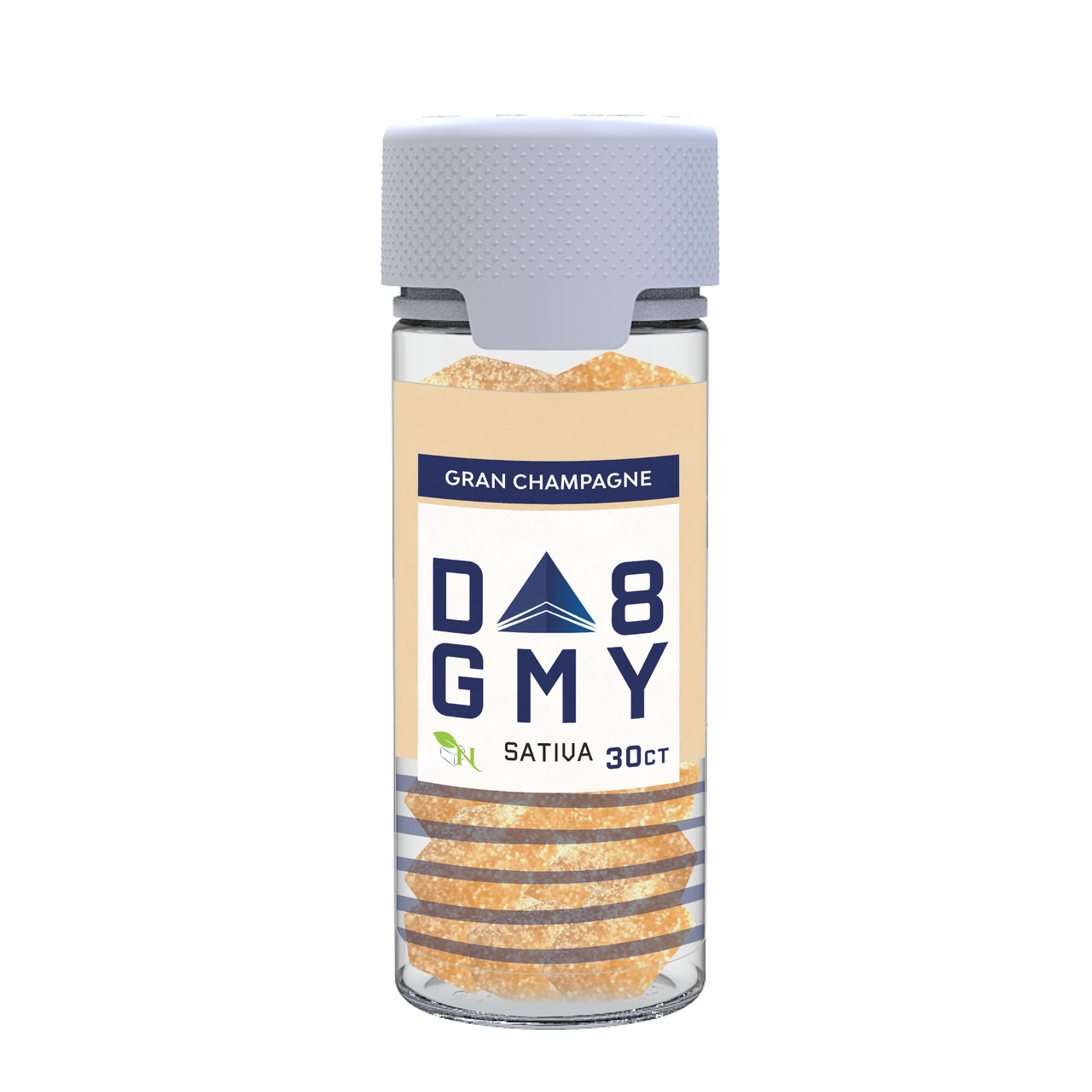Gran Champagne Delta 8 Sativa Gummy Jar