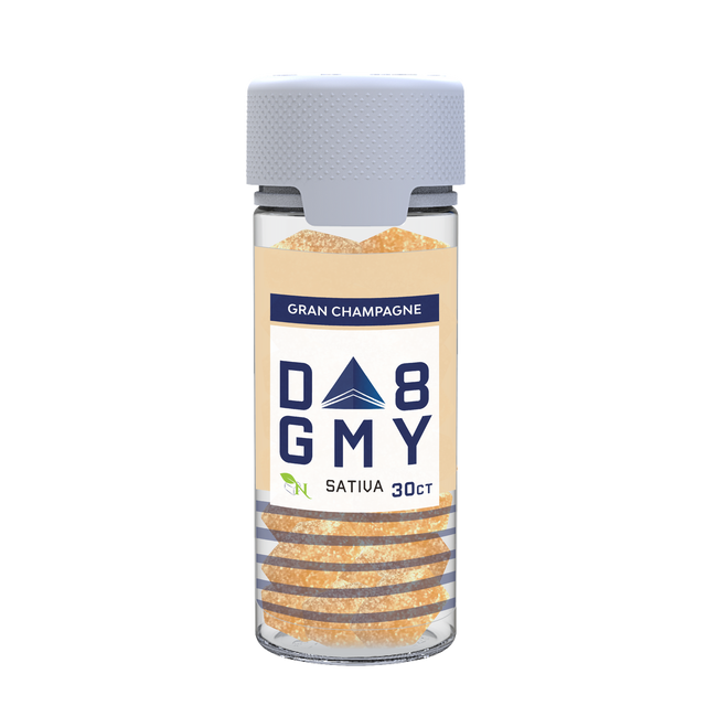Gran Champagne Delta 8 Sativa Gummy Jar