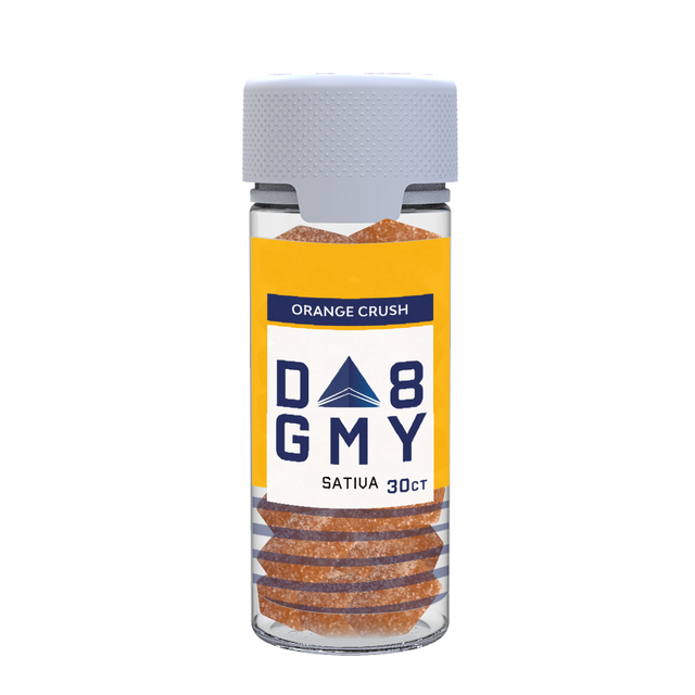 Orange Crush Delta 8 Sativa Gummy Jar