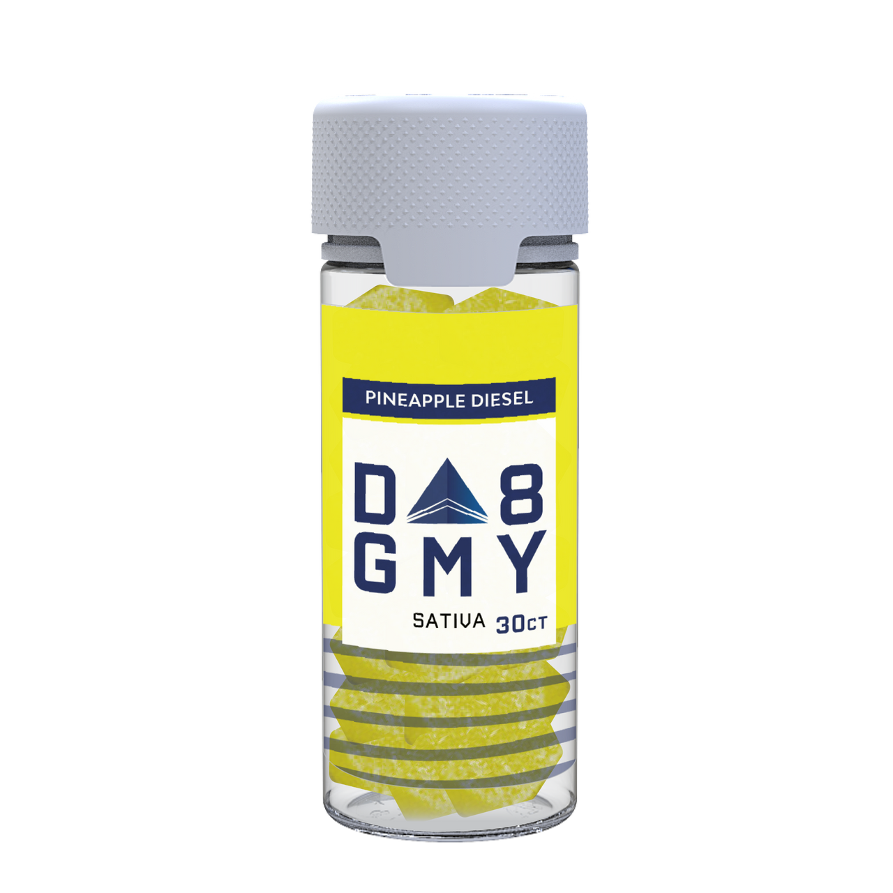 Pineapple Diesel Delta 8 Sativa Gummy Jar