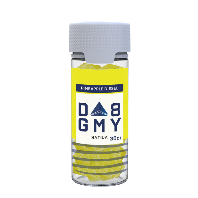 Pineapple Diesel Delta 8 Sativa Gummy Jar