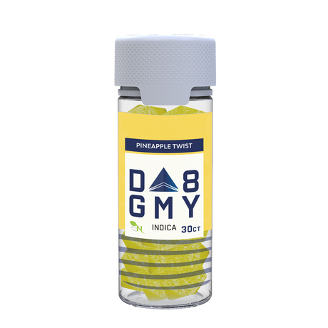 Pineapple Twist Delta 8 Indica Gummy Jar