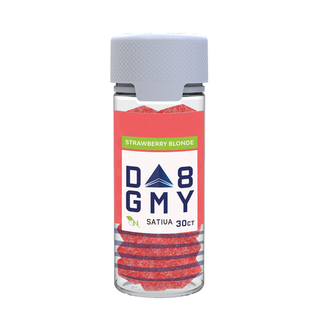 Strawberry Blonde Delta 8 Sativa Gummy Jar
