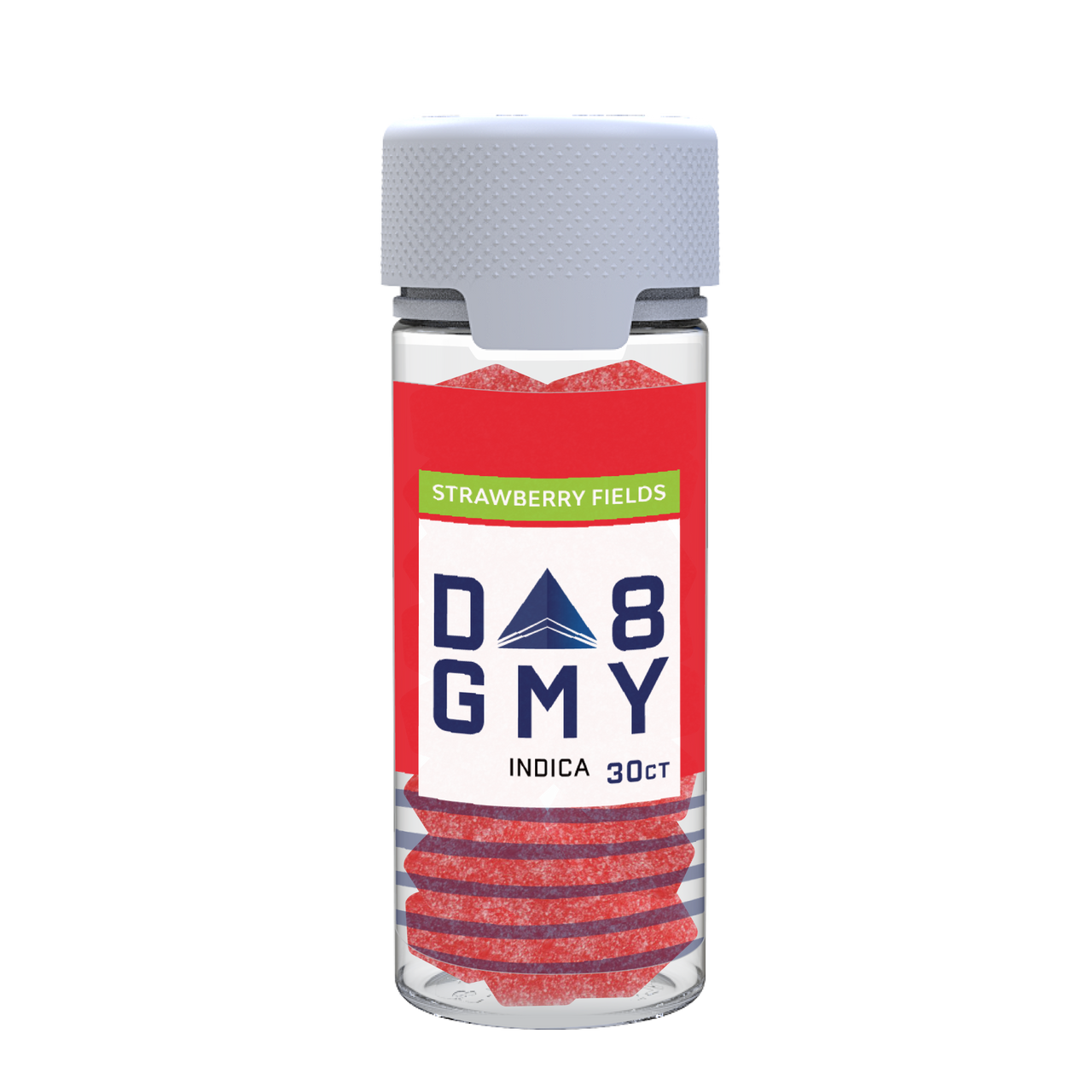 Strawberry Fields Delta 8 Indica Gummy Jar