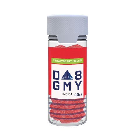 Strawberry Fields Delta 8 Indica Gummy Jar