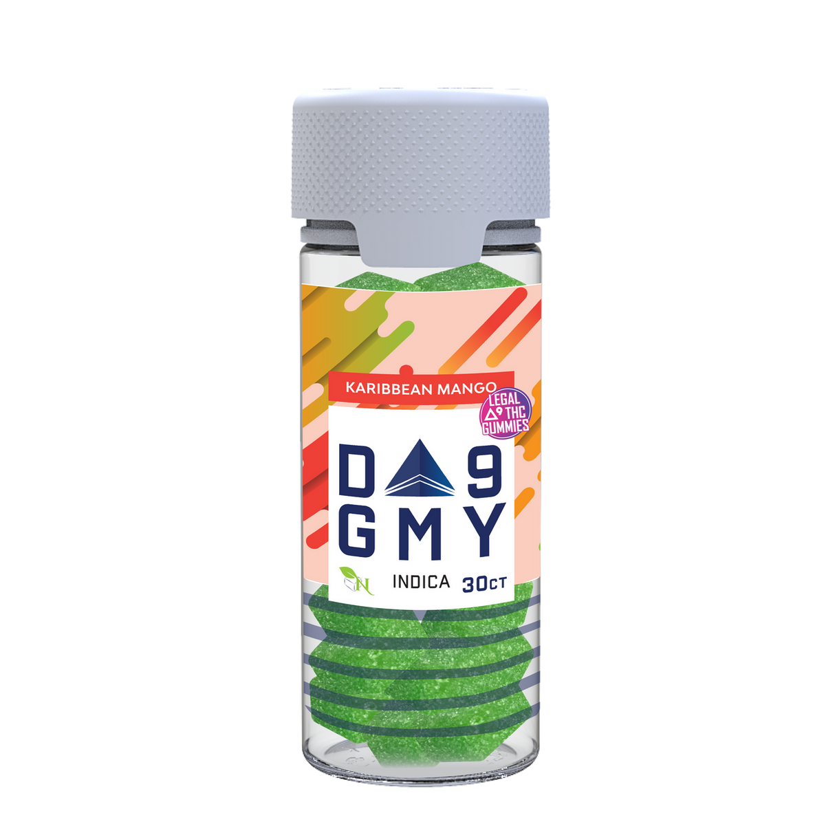 Karribean Mango Delta 9 Indica Gummy Jar