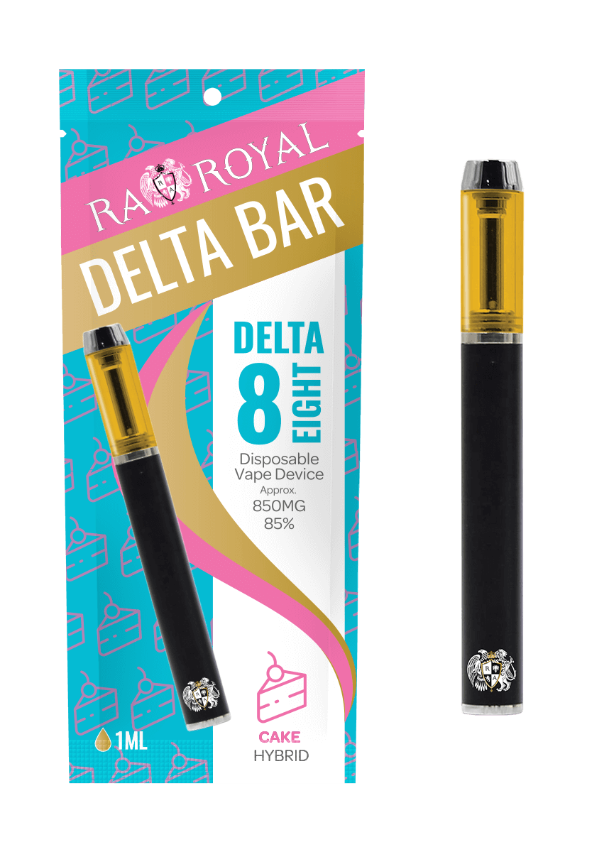 R.A. Royal Delta-8 Vape Pen: Cake Hybrid Bar