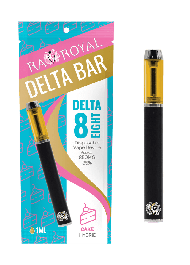 R.A. Royal Delta-8 Vape Pen: Cake Hybrid Bar