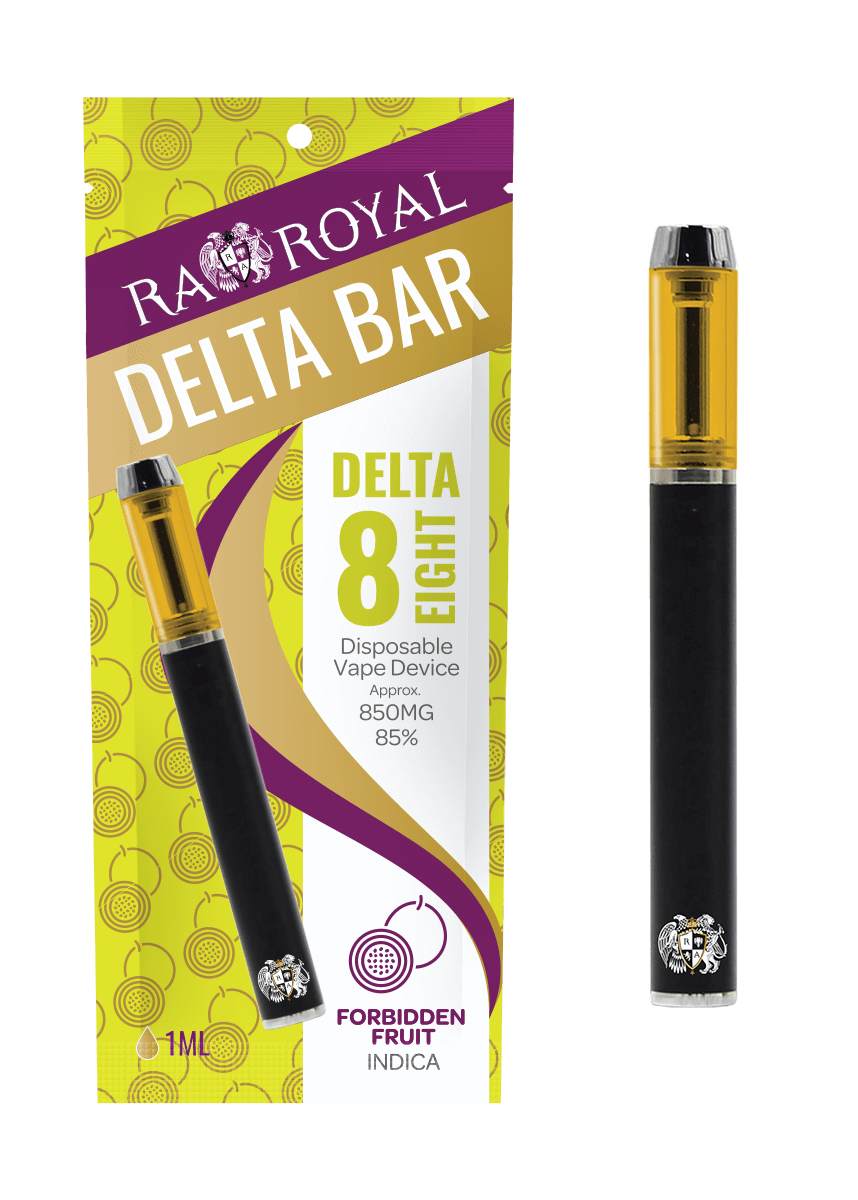 R.A. Royal Delta-8 Vape Pen: Forbidden Fruit Indica Bar