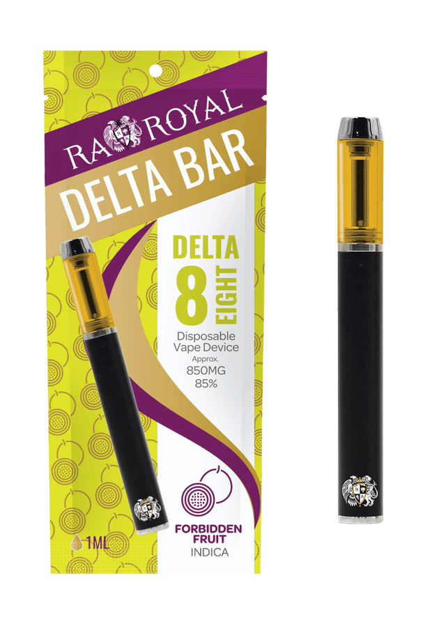 R.A. Royal Delta-8 Vape Pen: Forbidden Fruit Indica Bar