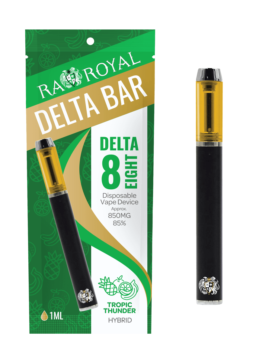 R.A. Royal Delta-8 Vape Pen: Tropic Thunder Hybrid Bar