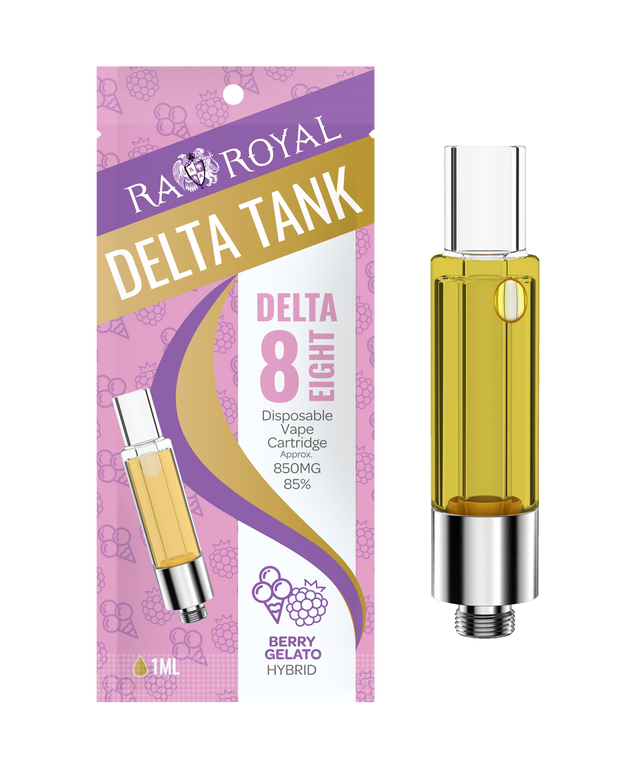 R.A. Royal Delta-8 Vape Tank: Berry Gelato Hybrid