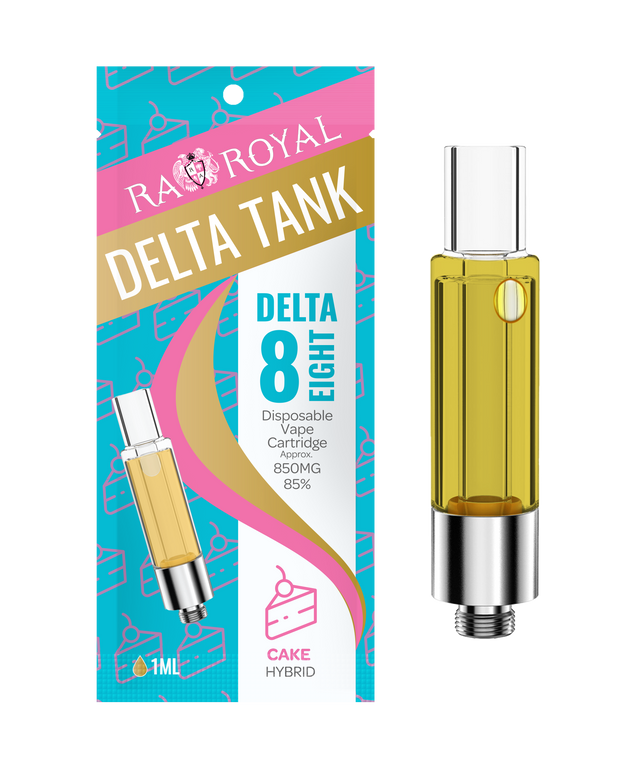 R.A. Royal Delta-8 Vape Tank: Cake Hybrid