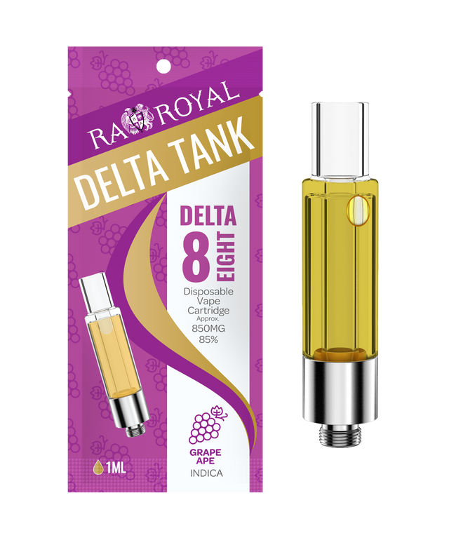 R.A. Royal Delta-8 Vape Tank: Grape Ape Indica