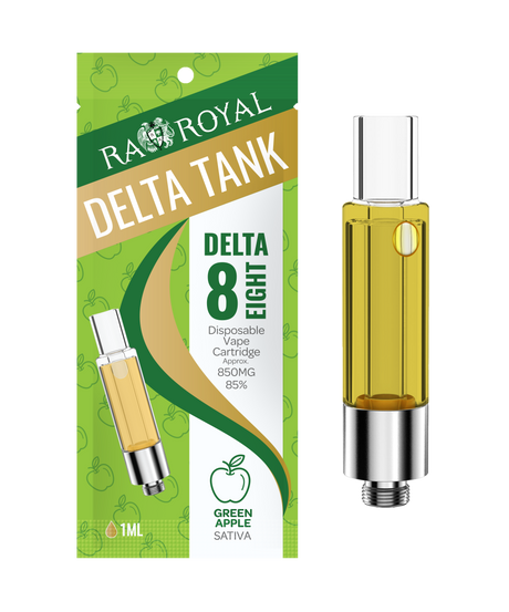 R.A. Royal Delta-8 Vape Tank: Green Apple Sativa