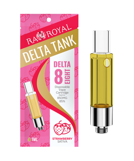 R.A. Royal Delta-8 Vape Tank: Strawberry Sativa