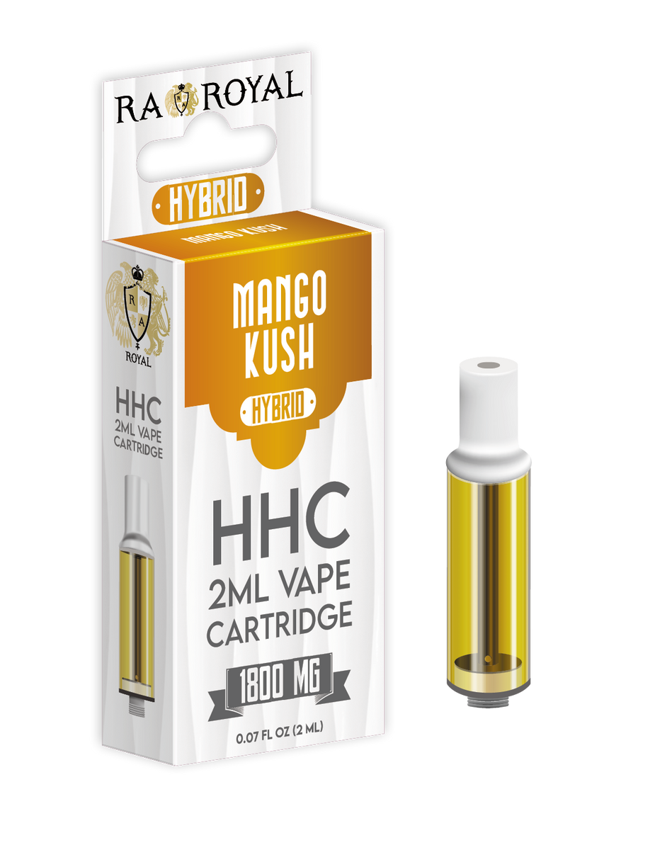 R.A. Royal HHC Vape Cartridge Mango Kush Hybrid 1800MG | 2ML RA Royal R.A. Royal HHC Vape Cartridge Mango Kush Hybrid 1800MG | 2ML RA Royal