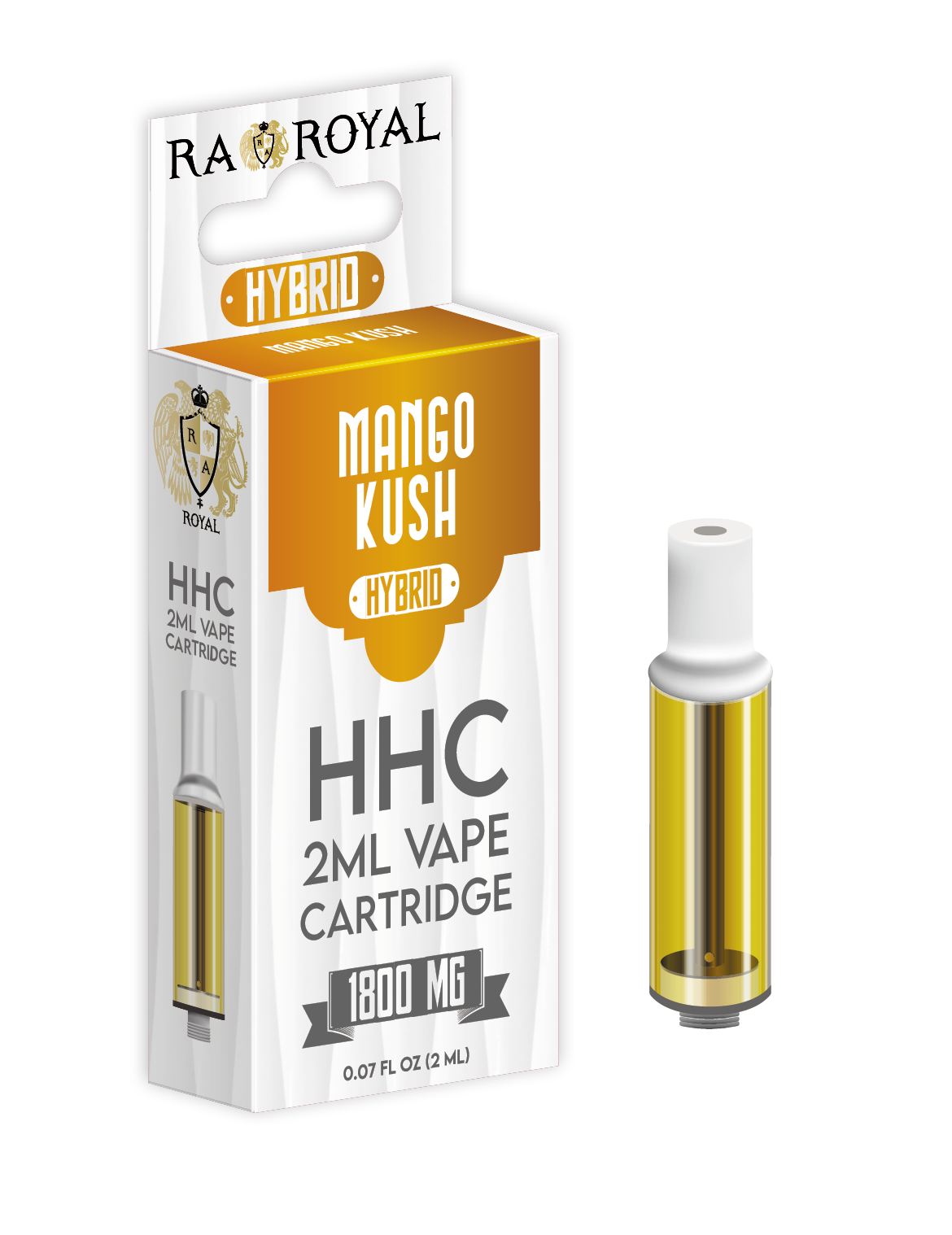 HHC Vape Cartridge: Mango Kush Hybrid (1800 MG, 2 ML)