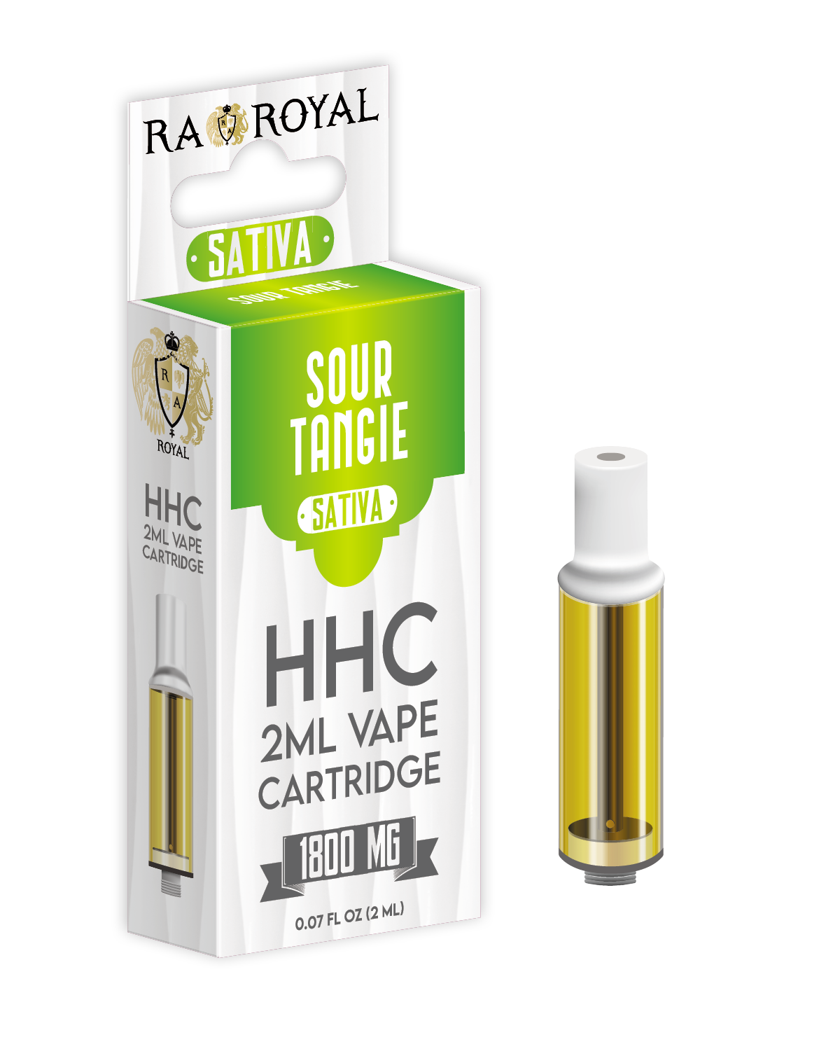 HHC Vape Cartridge: Sour Tangie Sativa (1800 MG, 2 ML)